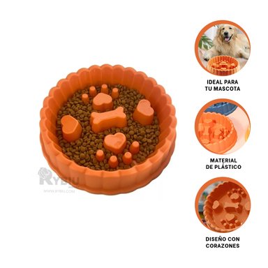 PLATILLO PERRO MA31316 RYBIU DISEÑO ZANAHORIA NARANJA + POST-IT ADHESIVOS