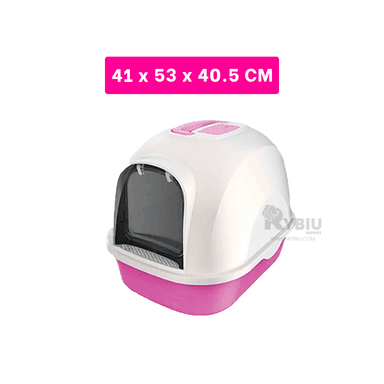 ARENERO GATOS RYBIU MA30922 CAJA FACIL USO ROSADO + REGALO LIGAS PEINAR