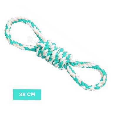 JUGUETE RYBIU MA31098 ALGODON 4 NUDOS TURQUESA + BANDERITAS ADHESIVAS