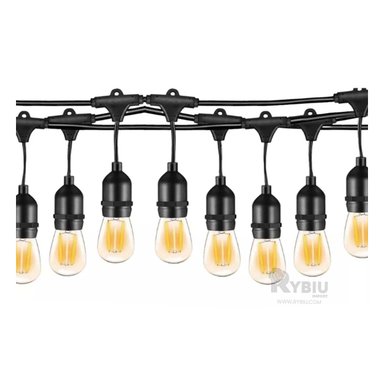 LUCES RYBIU TE32087 NEGRO ILUMINACION FESTIVA 5 METROS + ENVOLTORIO REGALO
