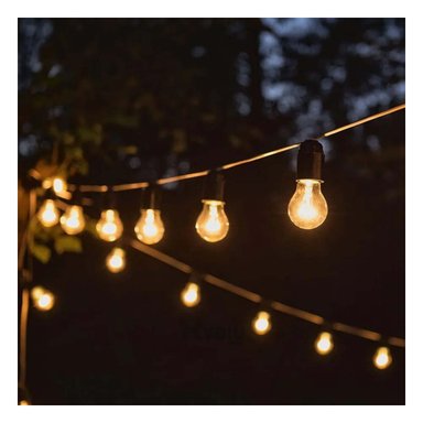 LUCES RYBIU TE32087 NEGRO GUIRNALDA LUZ VINTAGE + PAPEL REGALO