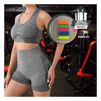 TOP YOGA MUJER RYBIU DE33247 PLATA ELASTICO ENTRENAMIENTO EN PLOMO + PAPEL REGALO