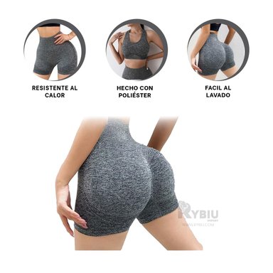 CONJUNTO YOGA MUJER RYBIU DE33247 PLATA PERFECTO EN PLOMO + REGALO LIGAS PEINAR