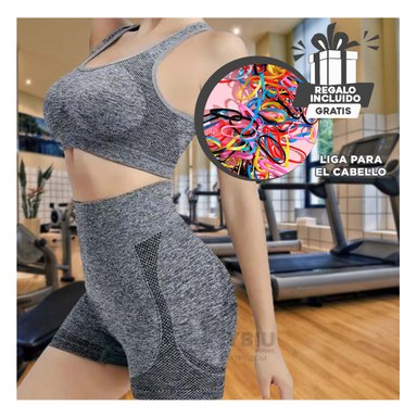 CONJUNTO YOGA MUJER RYBIU DE33247 PLATA IDEAL MOVIMIENTOS PLOMO + GIFT MINIAGENDA