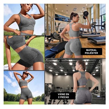 CONJUNTO YOGA MUJER RYBIU DE33247 PLATA IDEAL MOVIMIENTOS PLOMO + GIFT MINIAGENDA - 3