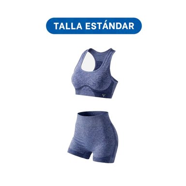 CONJUNTO DEPORTIVO MUJER RYBIU DE33249 AZUL CON ESTILO + REGALO STICKERS - 4