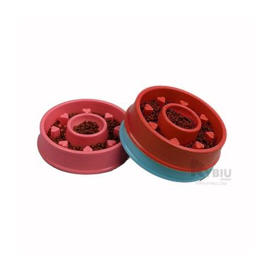 PLATILLO PERRO Y GATO MA31307 RYBIU FACIL LAVAR CAN ROJO + BANDERITAS ADHESIVAS