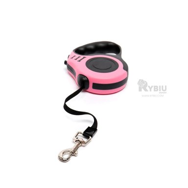 CORREA PERROS MA31383 RYBIU AUTOMÁTICA CANINA 5M EN ROSADO + GIFT MINIAGENDA - 4