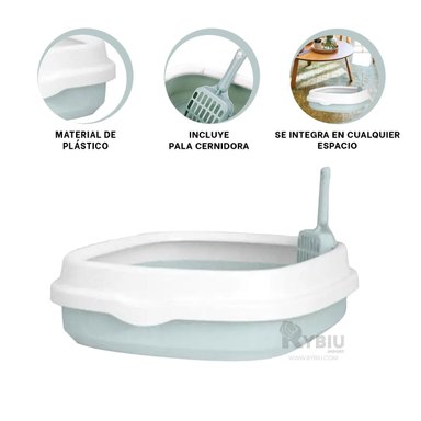 BANDEJA GATOS RYBIU MA30901 CAT NECESIDADES CELEST + REGALO LIGAS PEINAR