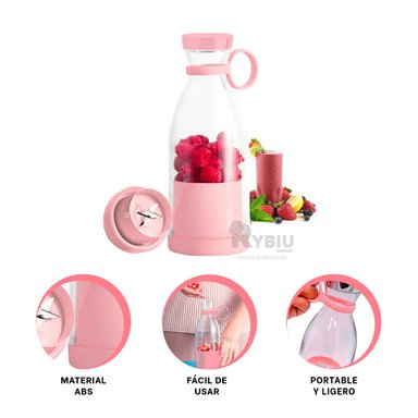 MEZCLADORA RYBIU EL30694 PORTATIL EN COLOR ROSADO + POST-IT ADHESIVOS