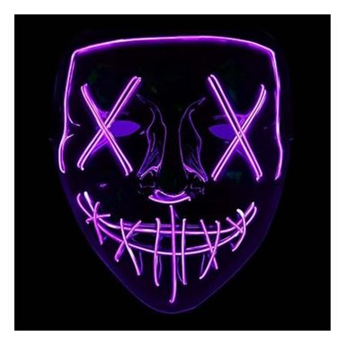 MASCARAS RYBIU FI32673 FUCSIA MASCARA COLORIDA LED + PAPEL REGALO - 5