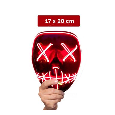 MASCARAS RYBIU FI32675 ROJO MASCARA VERSATIL + REGALO STICKERS - 4