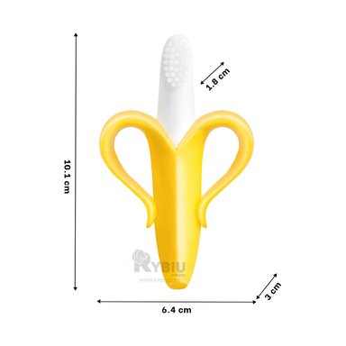 CHUPETE RYBIU LIVIANO AMARILLO + REGALO LIGAS PEINAR