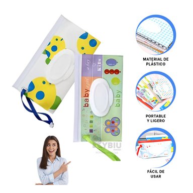 BOLSA PARA CONSERVAR TOALLITAS SET 2 Y+GIFT STICKERS