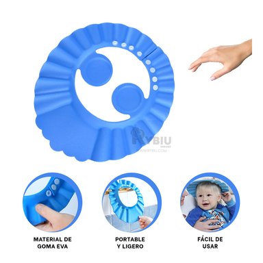 SOMBRERO RYBIU DUCHA BEBES AZUL + REGALO STICKERS