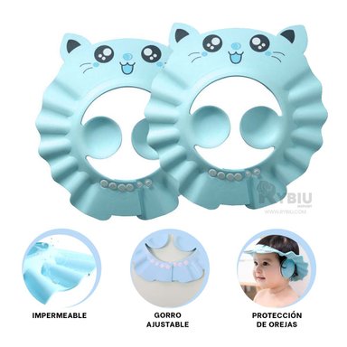 SOMBRERO RYBIU COMODA BEBES CELESTE + ENVOLTORIO REGALO