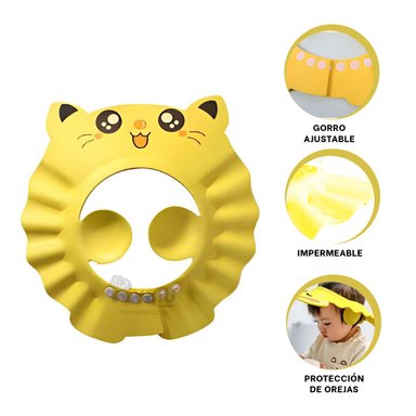 CORONA RYBIU DUCHA INFANTIL EN AMARILLO + PAPEL REGALO