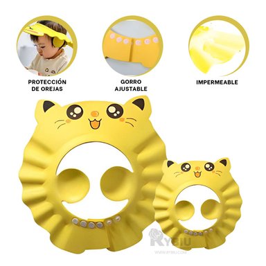 CORONA RYBIU DUCHA INFANTIL EN AMARILLO + PAPEL REGALO - 3