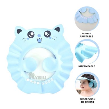 CORONA RYBIU DUCHA INFANTIL EN CELESTE + PAPEL REGALO