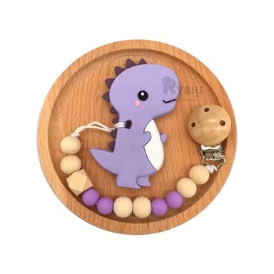 CHUPETE RYBIU COMPACTO LILA + BANDERITAS ADHESIVAS