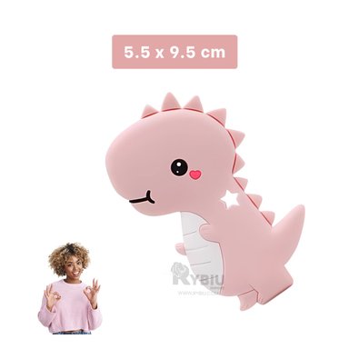 CHUPETE RYBIU DENTADURA INFANTIL ROSADO + LIGAS REGALO