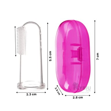 CEPILLO RYBIU BB32648 ROSADO DEDAL ASEO BUCAL + REGALO LIGAS PEINAR