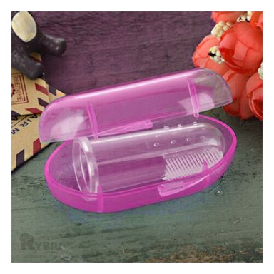 CEPILLO DENTAL RYBIU BB32648 ROSADO DEDAL BEBE + PAPEL REGALO