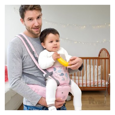 MORRAL RYBIU TIERNO BALLENITA ROSADO + BANDERITAS ADHESIVAS