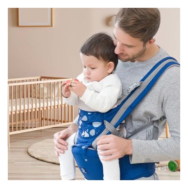 CANGURO RYBIU MULTIFUNCIONAL BALLENITA AZUL + PAPEL REGALO