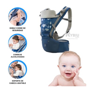 MOCHILA RYBIU NOVEDOSA BALLENITA AZUL + REGALO STICKERS