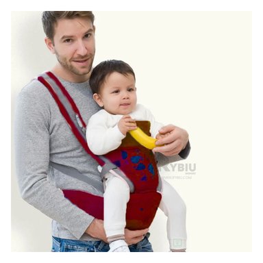 CANGURO RYBIU BEBE 3 EN 1 ESTILO BALLENITA GUINDA