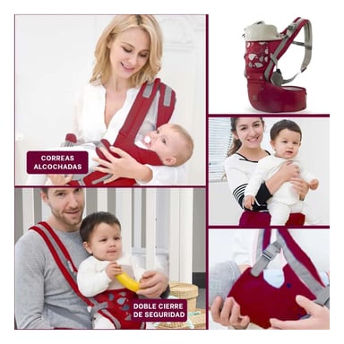 MORRAL RYBIU UTIL BEBE GUINDA + LIGAS REGALO - 5