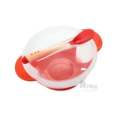 PLATO RYBIU FACIL USAR BEBE ROJO + POST-IT ADHESIVOS