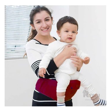 CANGURO RYBIU ERGONOMICO BALLENITA GUINDA + REGALO STICKERS