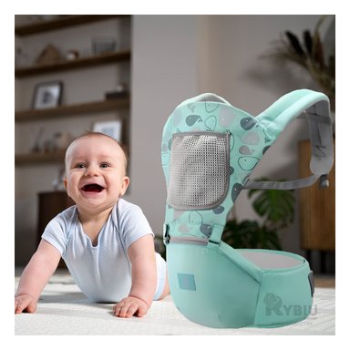 CANGURO RYBIU BEBE 3 EN 1 BALLENITA VERDE + PAPEL REGALO