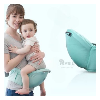CANGURO RYBIU BEBE 3 EN 1 BALLENITA VERDE + PAPEL REGALO - 2