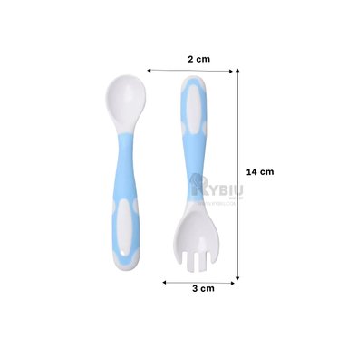 CUBIERTOS RYBIU BB32652 CELESTE INGERIR + REGALO LIGAS PEINAR