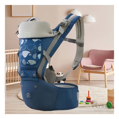 CANGURO RYBIU ERGONOMICO BALLENITA AZUL + REGALO STICKERS