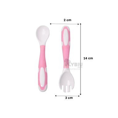 CUBIERTOS RYBIU BB32651 ROSADO INGERIR + REGALO LIGAS PEINAR