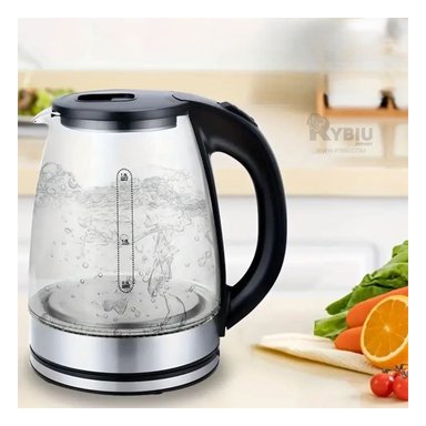 HERVIDORA RYBIU EL30692 2L RAPIDA Y EFICIENTE TRANSPARENTE + REGALO STICKERS