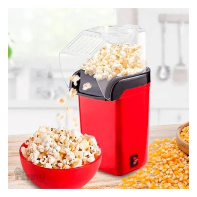 MÁQUINA POPCORN RYBIU EL30697 PRACTICA SEGURA COLOR ROJO + REGALO AGENDITA