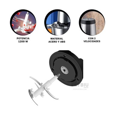 MOLEDORA RYBIU 8603 1200 W CON ACCESORIOS DE 3 L ELECTRICO + POST-IT ADHESIVOS