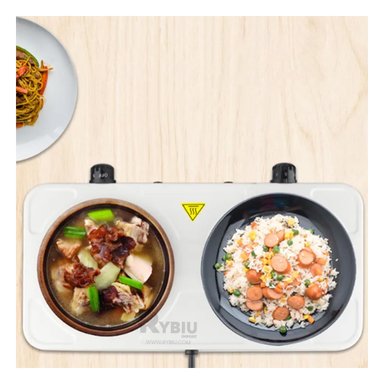 COCINA DE 2 HORNILLAS EN COLOR BLANCO Y+PAPEL DE REGALO