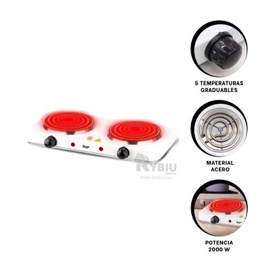 ESTUFA DE HOGAR COLOR BLANCO Y+GIFT STICKERS