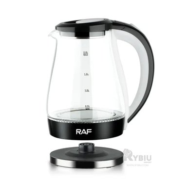 TETERA ELECTRICA RYBIU R7820 2L EN COLOR NEGRO + GIFT MINIAGENDA