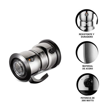 MOLINO RYBIU R7129 COMPACTO PLATEADO + REGALO LIGAS PEINAR