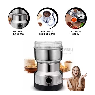 MAQUINA PARA MOLER CHOCLO EN PLATEADO Y+GIFT STICKERS