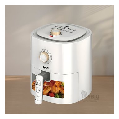 FREIDORA RYBIU R7041 4L DIGITAL PARA PAPAS FRITAS COLOR BLANCO + PAPEL REGALO