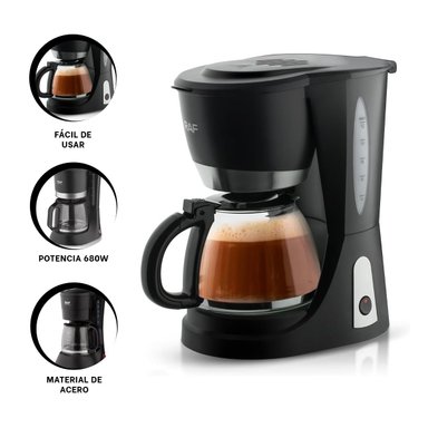 MAQUINA CON FILTRO RYBIU R132 EXPRESSO CALIENTE EN NEGRO + POST-IT ADHESIVOS