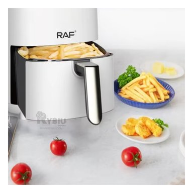 FREIDORA RYBIU R7041 4L DIGITAL PARA POLLO EN COLOR BLANCO + PAPEL REGALO